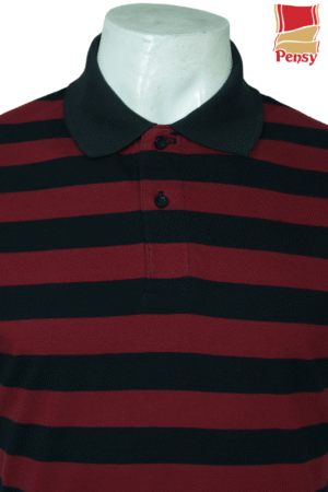 Short Sleeve Red & Black Polo Shirt - Image 2