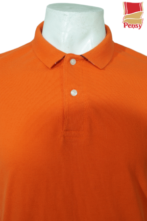Short Sleeve Tia Orange Polo Shirt - Image 2