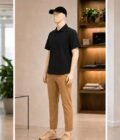 Short Sleeve Black Polo Shirt Picture From 3 Dimensions