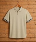 Short Sleeve Dust Skin Polo Shirt Picture On Hanger