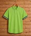 Short Sleeve Fern Green Polo Shirt Picture on Hanger