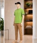 Short Sleeve Fern Green Polo Shirt Picture From 3 Dimensions