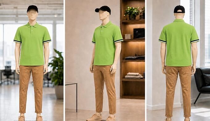 Short Sleeve Fern Green Polo Shirt