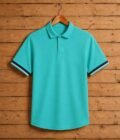 Short Sleeve Keppel Sky Polo Shirt Picture On Hanger