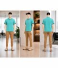Short Sleeve Keppel Sky Polo Shirt Picture From 3 Dimensions