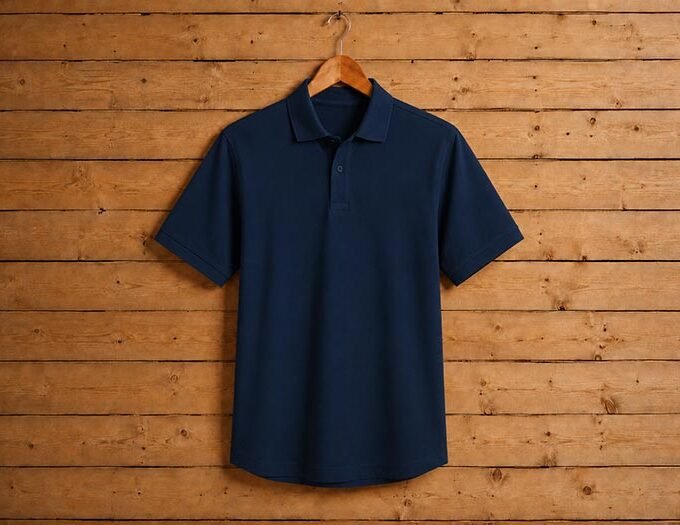 Short Sleeve Navy Polo Shirt
