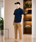 Short Sleeve Navy Polo Shirt Picture From 3 Dimensions