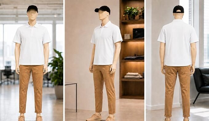 Short Sleeve Solid white Polo Shirt