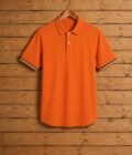 Short Sleeve Tia Orange Polo Shirt Picture on hanger