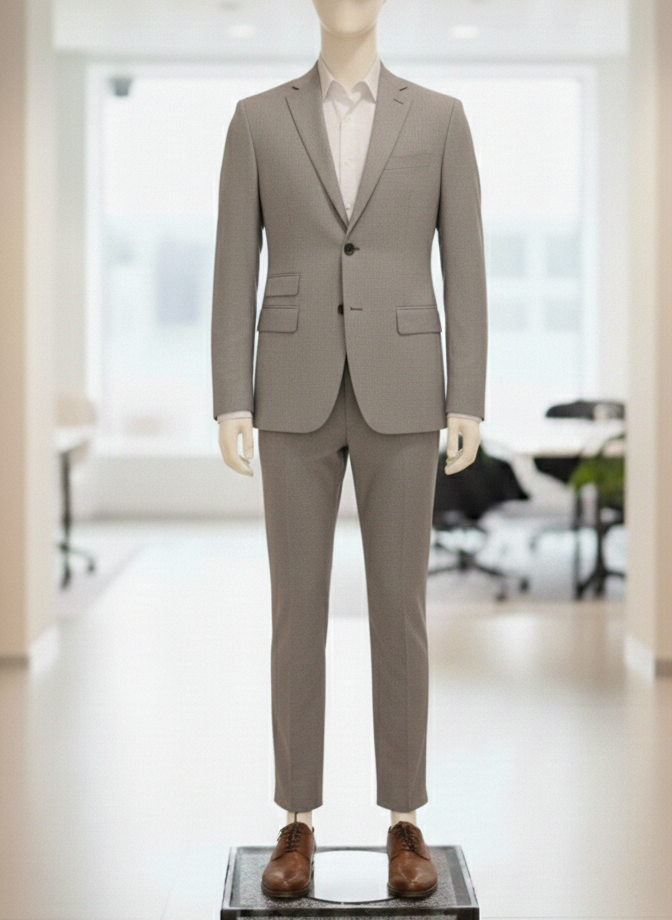 Classic Grey Formal Suit – 2 Piece