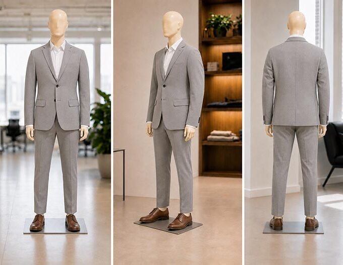 Classic Grey Formal Suit – 2 Piece