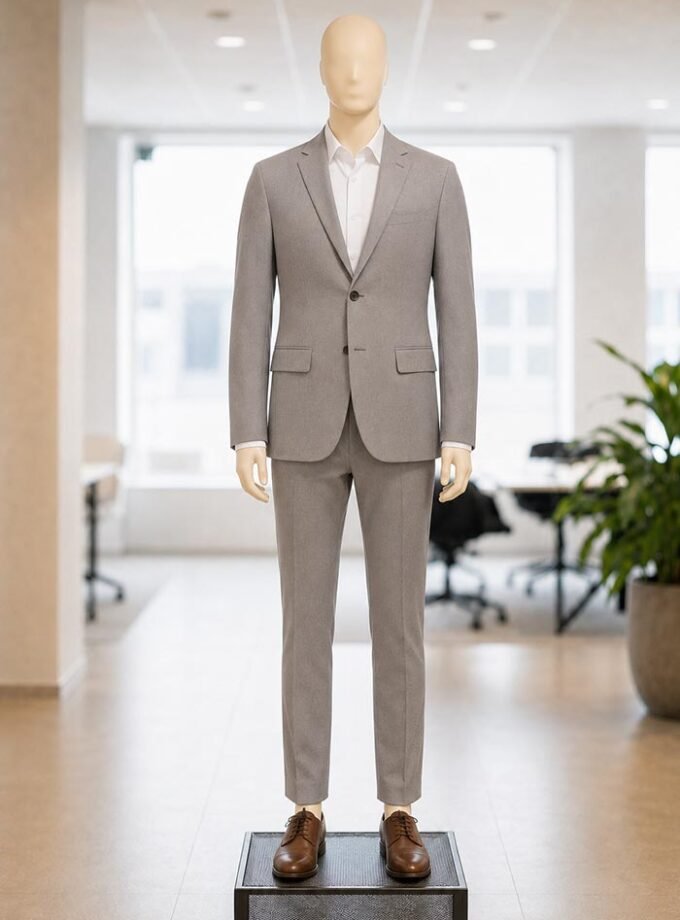 Classic Grey Formal Suit – 2 Piece Picture From front