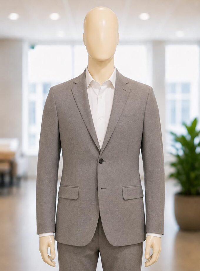 Classic Grey Formal Suit – 2 Piece