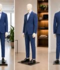 Blue Check Slim-Fit Blazer Picture From 3 Dimensions