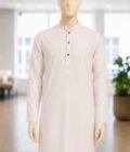 Classic White Shalwar Kameez Closeup Picture