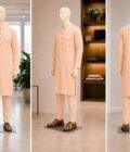 Peach Royale Kurta Shalwar Picture From 3 Dimensions