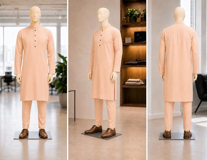 Peach Royale Kurta Shalwar