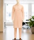 Peach Royale Kurta Shalwar Picture From Front