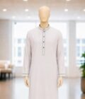 Pensy Ivory Classic Kurta Shalwar Closeup Picture