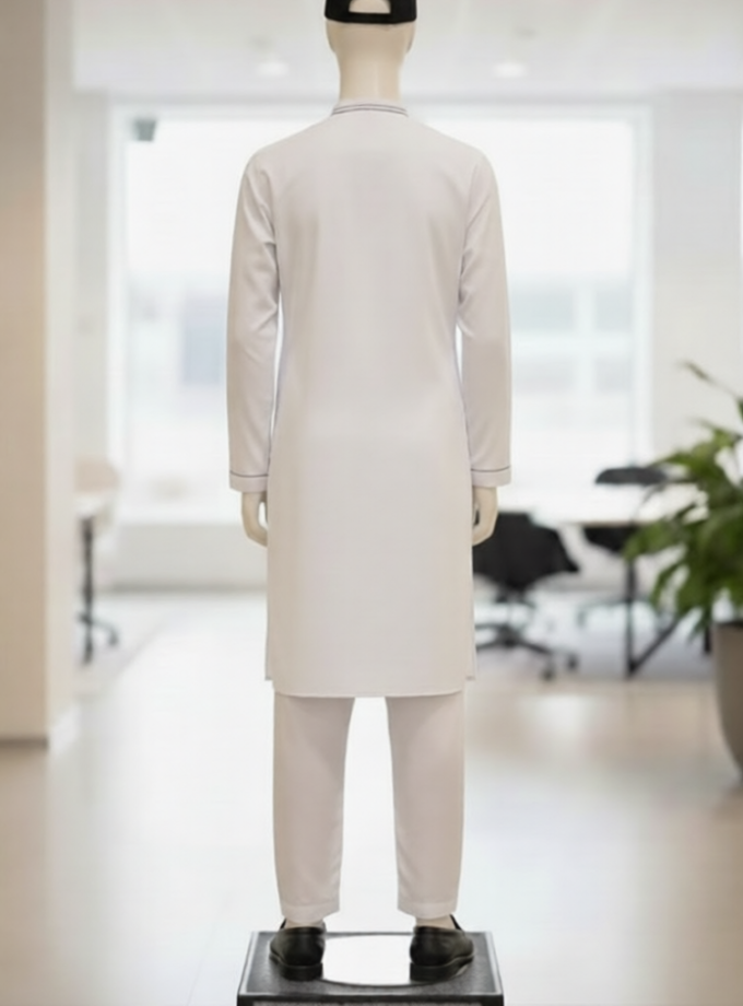 Pensy Ivory Classic Kurta Shalwar